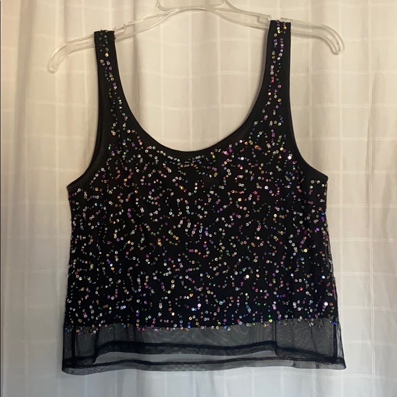 H&M sparkly crop blouse - Picture 1 of 2